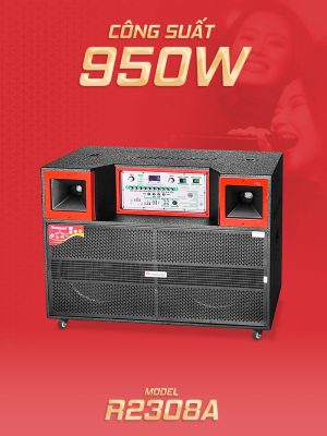 Loa kéo di động Redsound R2308A Bass 4 tấc đôi 3 Redsound Vietnam Loa kéo di động Redsound R2308A | Công suất 950W