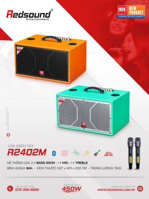 Loa xách tay Redsound R2402M 2 Redsound Vietnam Loa xách tay Redsound R2402M | thông tin chi tiết