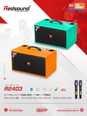 Loa xách tay Redsound R2403 2 Redsound Vietnam Loa xách tay Redsound R2403