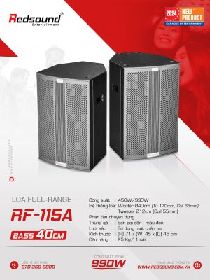 Loa Full Bass 40 Redsound RF-115A 1 Redsound Vietnam Loa Full Redsound RF-115A | Bass 40 cm