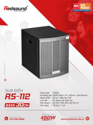 Loa Sub điện Redsound RS112 Bass 30 cm 1 Redsound Vietnam Loa Sub điện Redsound RS112 | Bass 30 cm