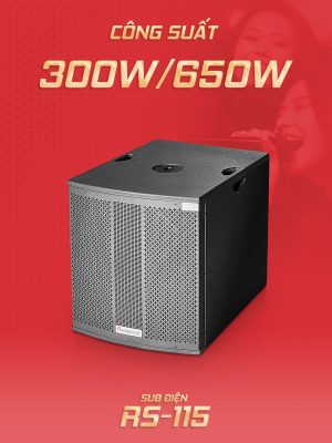 Loa Sub điện Redsound RS-115 Bass 40 cm 2 Redsound Vietnam Loa Sub điện Redsound RS115 | Công suất 300W/650W