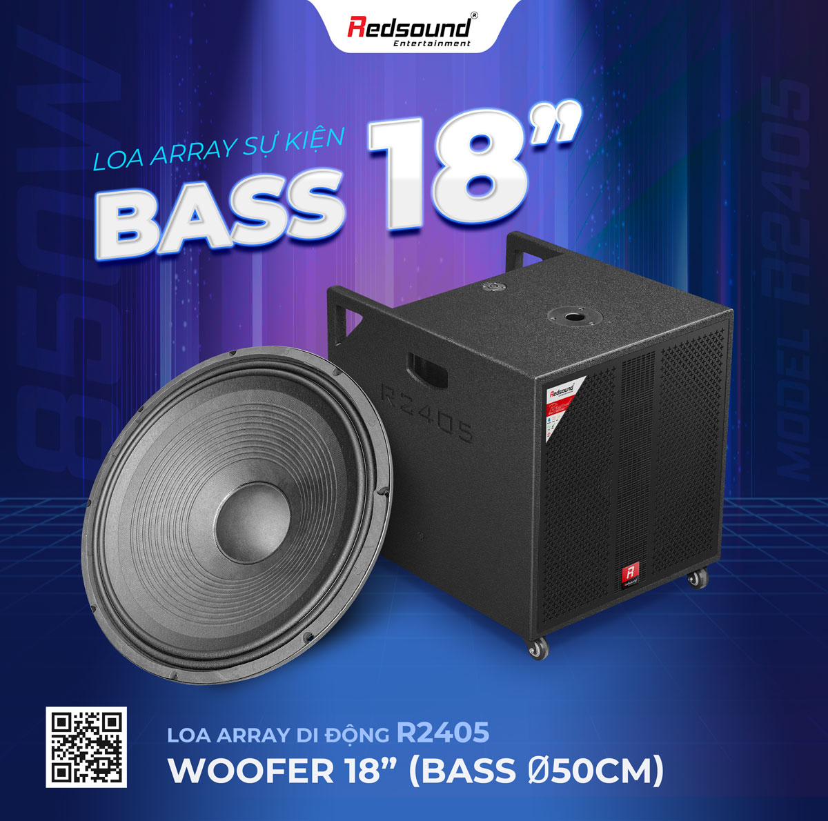 Loa array di động Redsound R2405 | Woofer Bass 50cm