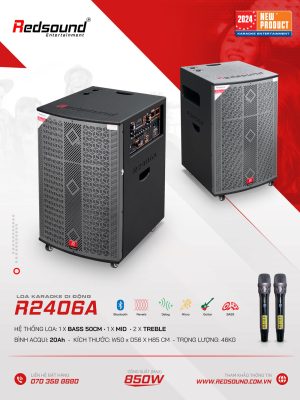 Loa karaoke di động Redsound R2406A Bass 5 tấc 1 Redsound Vietnam Loa karaoke di động Redsound R2406A | Thông tin chi tiết
