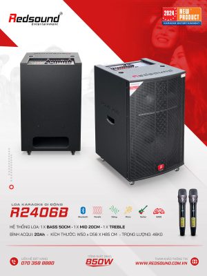 Loa karaoke di động Redsound R2406B Bass 5 tấc 1 Redsound Vietnam Loa karaoke di động Redsound R2406B | Thông tin chi tiết