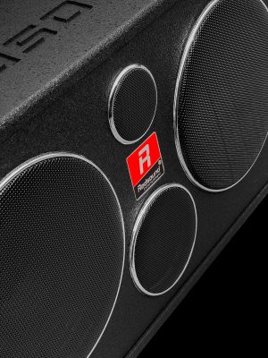 Loa xách tay Redsound R2408 Bass đôi 20 cm 5 Redsound Vietnam Loa karaoke di động Redsound R2408 | Logo Redsound nổi bật