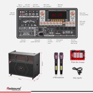 Loa karaoke di động Redsound R2409 | HDSD Bo mạch