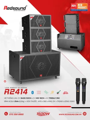 Loa array di động Redsound R2414 5 Redsound Vietnam Loa array di động Redsound R2414 | Thông tin chi tiết