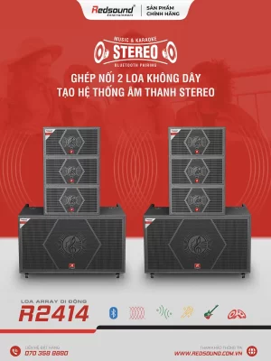 Loa array di động Redsound R2414 6 Redsound Vietnam Loa array di động Redsound R2414 | Ghép nối 2 loa không cần dây