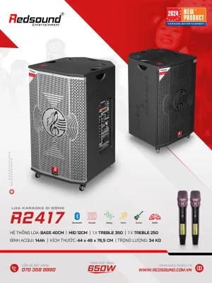 Loa di động 4 tấc đơn Redsound R2417 3 Redsound Vietnam R2417 0 Redsound Vietnam