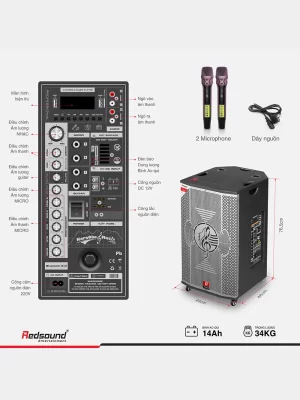 Loa di động 4 tấc đơn Redsound R2417 4 Redsound Vietnam R2417 board Redsound Vietnam