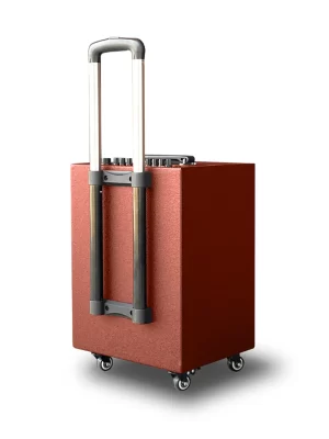 Loa kéo di động Redsound P-208B bass 2 tấc đôi 4 Redsound Vietnam p208b nau web1 Redsound Vietnam