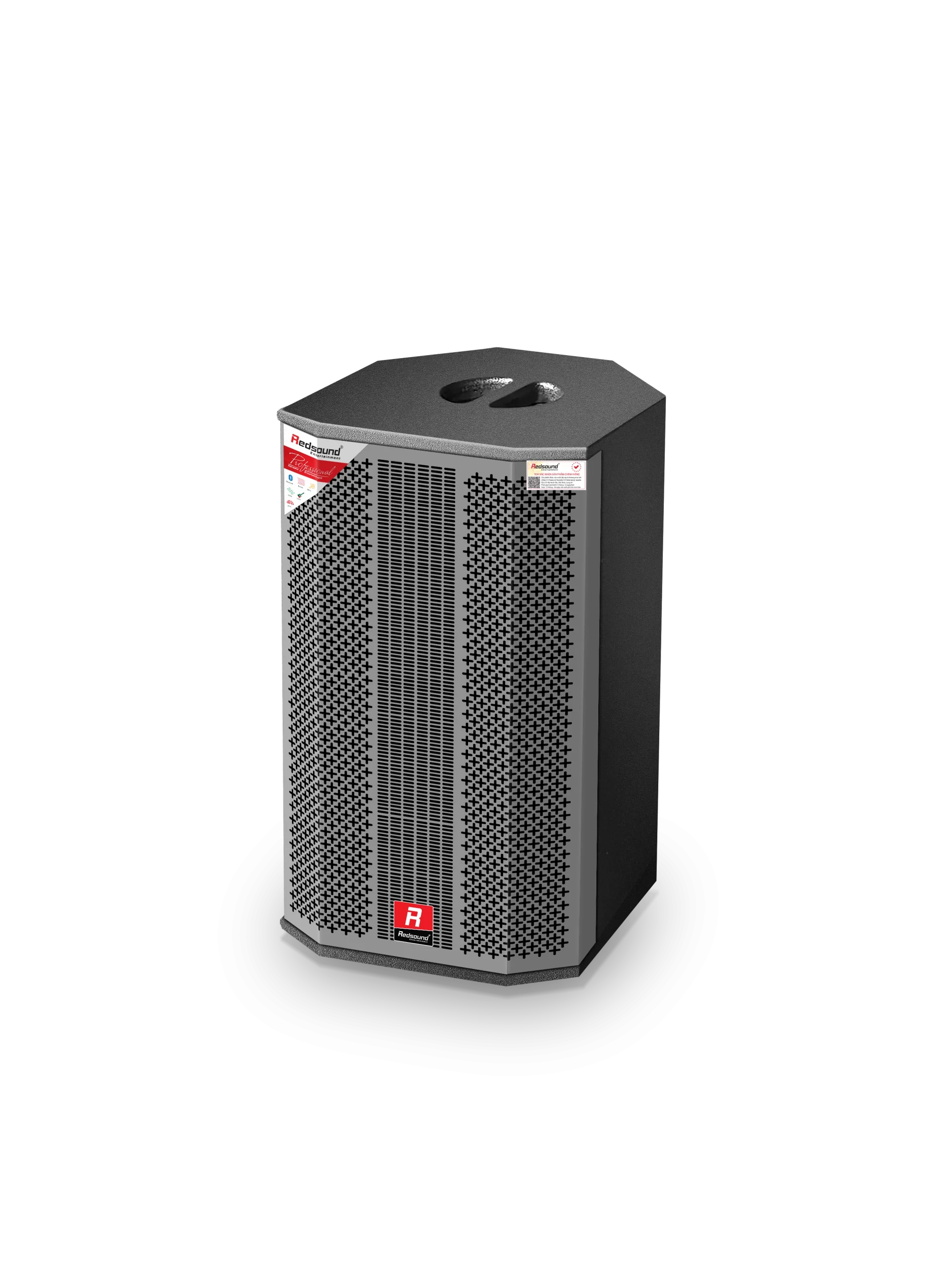 Loa xách tay Redsound R110 7 Redsound Vietnam Loa-karaoke-xach-tay-Redsound-R110-mau-xam-den