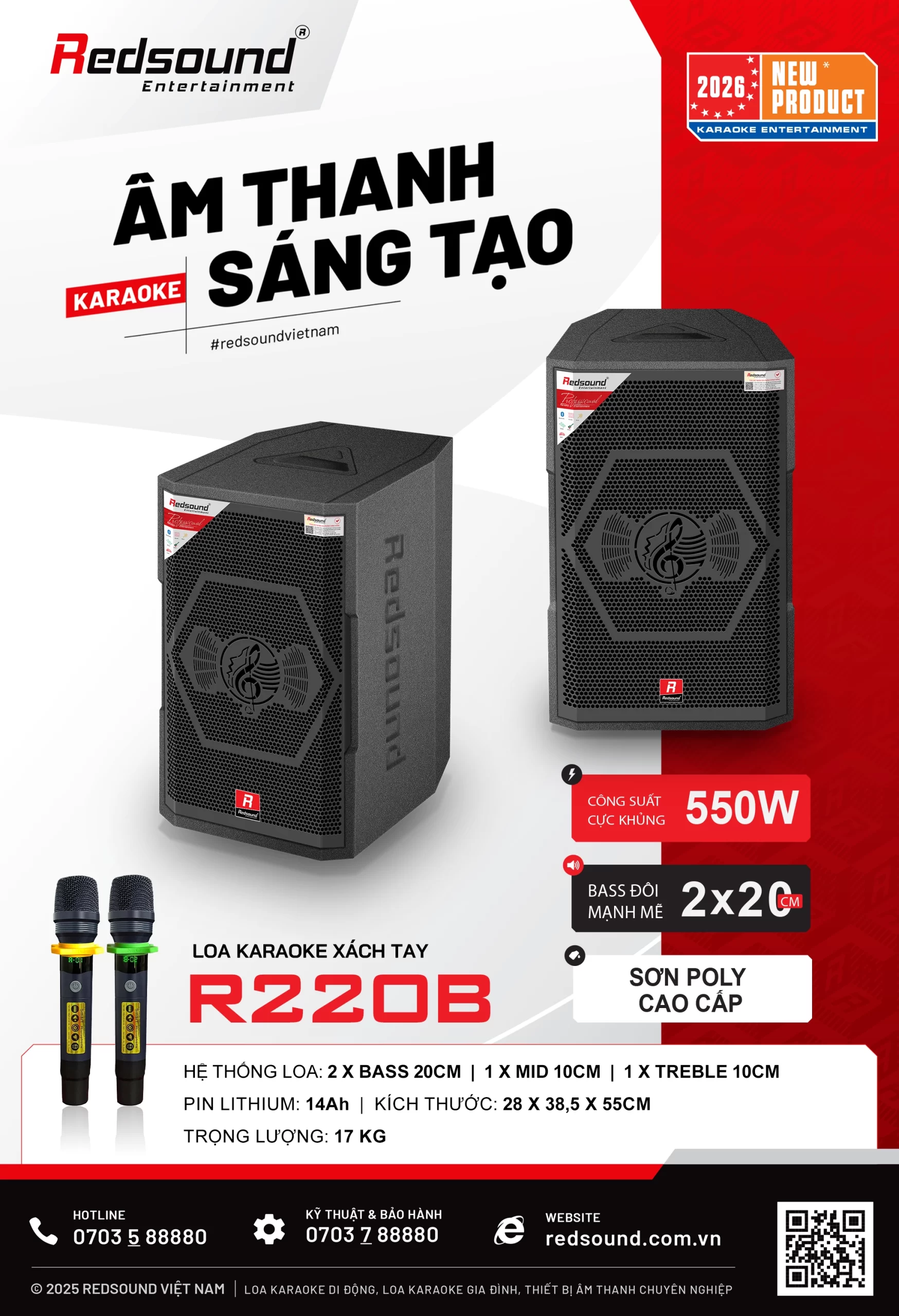 Loa xách tay Redsound R220B 3 Redsound Vietnam R220B banner copy scaled Redsound Vietnam