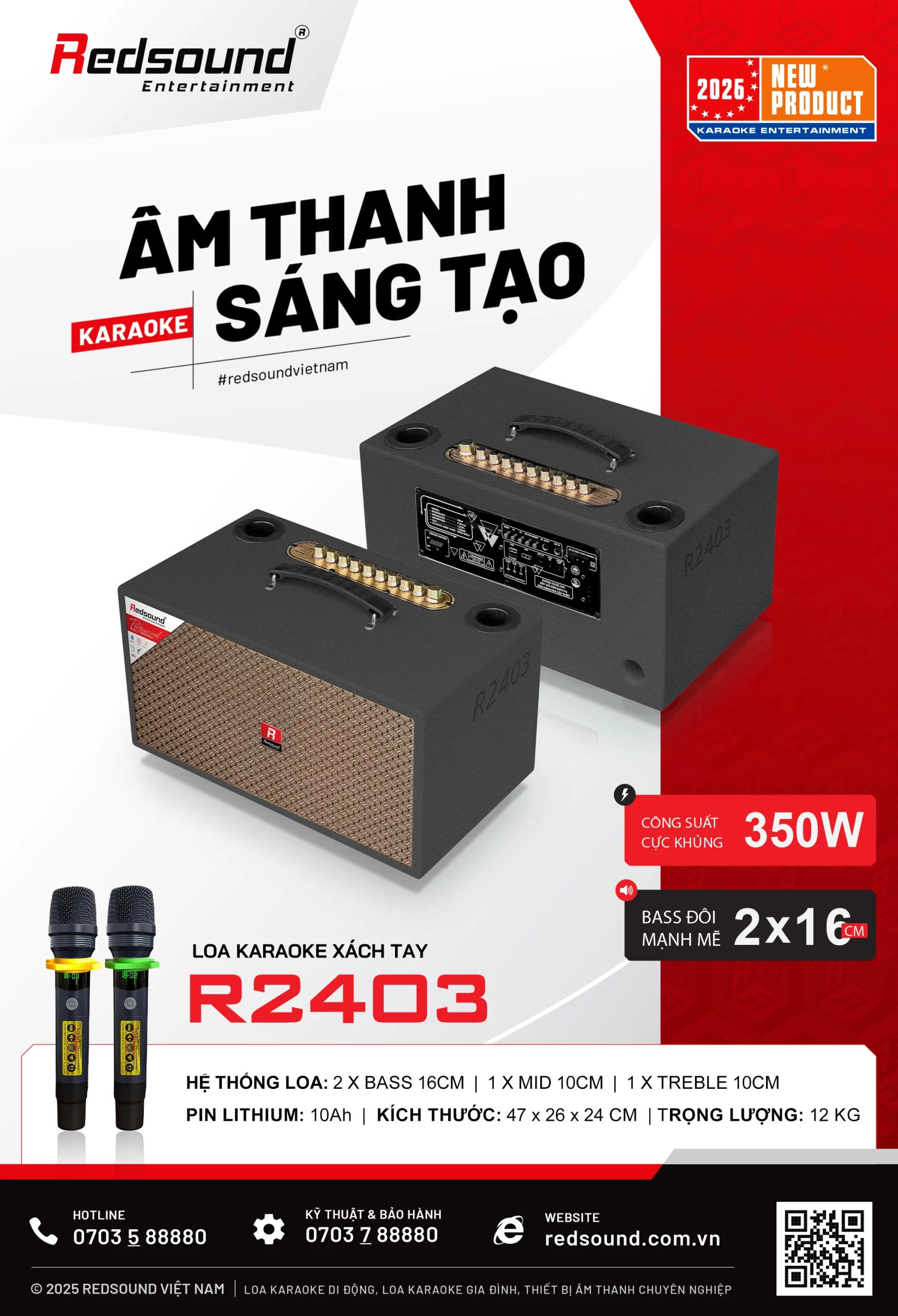 Loa xách tay Redsound R2403 3 Redsound Vietnam R2403 banner copy scaled Redsound Vietnam