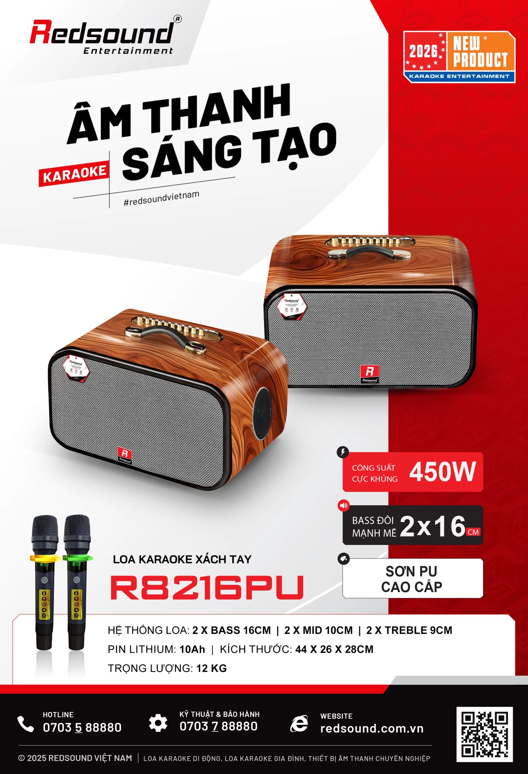 Loa xách tay Redsound R-8216PU 3 Redsound Vietnam R 8216PU banner copy scaled Redsound Vietnam
